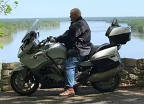 Mike on Space Age Rocketship bike May 2019.webp