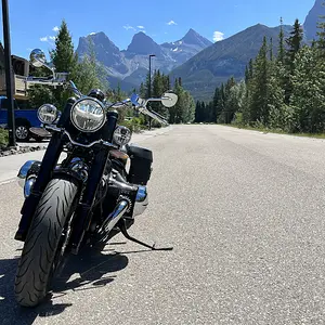 R 18 Classic and The Three Sisters, Alberta, Canada